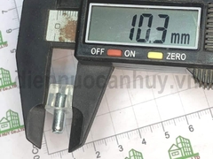 Chốt đỡ kệ kính bằng nhựa trắng trong
