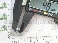 Chốt đỡ kệ kính bằng nhựa trắng trong