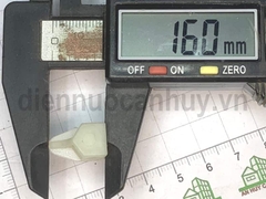 Chốt đỡ kệ kính nhựa trắng đục