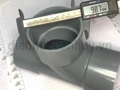 chữ T PVC Tiền Phong Tê cong 110x88 độ