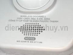 Chuông điện vuông không dây Nanoco dạng hộp ND156 loại có pin