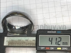 Chụp đầu óc sen 40mm đồng mạ crome trắng