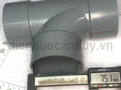 chữ T PVC Tiền Phong Tê cong 76x88 độ