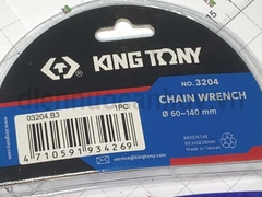 Cờ lê kìm xích mở cốc lọc Kingtony 3204 phi 60-140 mm