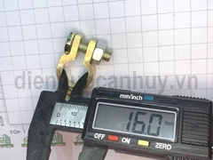 Cọc bình ắc quy đồng thau cho cọc 16mm. Đầu kẹp cực ắc quy dẫn điện tốt và chống ăn mòn cho ô tô, máy phát điện