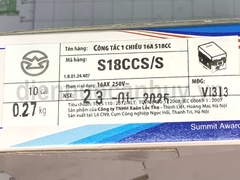 Công tắc 16A SINO 1 chiều cực chữ nhật có đèn báo S18CCS/S