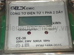 Công tơ điện xoay chiều điện tử CE-38 loại 1 pha 2 dây Emic