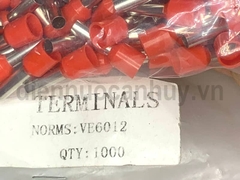 Cốt kim rỗng dây điện 6.0mm VE6012 Đỏ