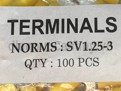 Cốt Y SV1.25-3 dây điện 0.5-1.5mm Xanh