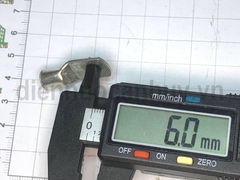 Cốt đồng ngắn mạ trắng SC16-6 (tiết diện dây 16mm2, lỗ 6mm)
