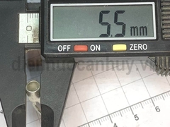 Cốt đồng ngắn mạ trắng SC6-6mm