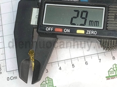 Cốt ghim đầu giắc đực 2.5mm vàng Không bọc nhựa