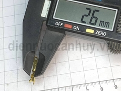 Cốt ghim đầu giắc đực 2.5mm vàng Không bọc nhựa
