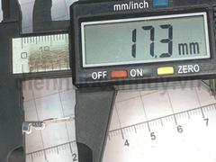 Cốt ghim đầu giắc đực 4.8mm trắng Không bọc nhựa