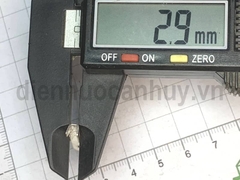 Cốt ghim đầu giắc đực 4.8mm trắng Không bọc nhựa