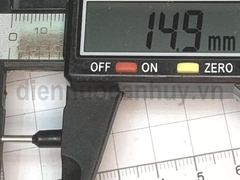 Cốt kim rỗng dây điện 1.5mm E1508 Đen