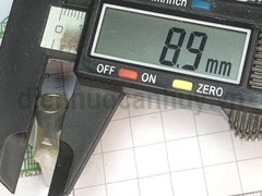 Cốt mỏ vịt đầu dẹt đồng mạ dây 25mm
