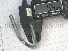 Cùm u sắt mạ U bolt M6x34