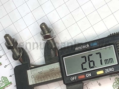 Cùm u ống 27 inox 304 U bolt M6x27