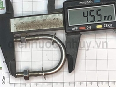 Cùm u ống 27 inox 304 U bolt M6x27
