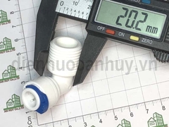 Cút nhựa nối nhanh ren 21 ống 10