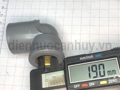 Cút nhựa PVC ren trong đồng ống 27-12 inch