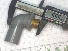 Cút nhựa PVC ren ngoài đồng ống 21-1/2 inch
