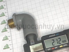 Cút nhựa PVC ren ngoài đồng ống 21-1/2 inch