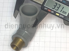 Cút nhựa PVC ren ngoài đồng ống 27-1/2 inch