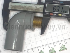 Cút nhựa PVC ren ngoài đồng ống 27-1/2 inch