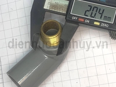 Cút nhựa PVC ren ngoài đồng ống 27-1/2 inch