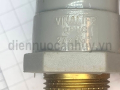 Cút nhựa PVC ren ngoài đồng ống 27-3/4 inch