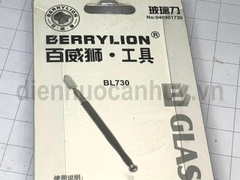 Dao cắt kính Berrylion BL730 cán nhựa xanh, chống vỡ. Dụng cụ cắt kiếng cầm tay có bầu cấp dầu tự động kèm ống bơm