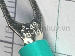 Đầu cốt dây điện chữ Y SV2-4 dùng cho dây 2.5 - Đầu cos chẻ bọc nhựa chuyên dùng kết nối dây cáp điện an toàn chống lỏng lẻo