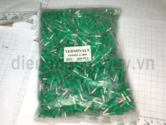 Đầu Cốt Kim Rỗng E4009 Màu Xanh Lá. Cốt Pin Rỗng 4mm2 Cách Điện Cao Cấp Giúp Phân Biệt Pha Điện