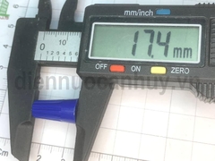 Đầu Cốt xoắn chụp mầu Xanh cho dây 1.5 (1000ctúi)