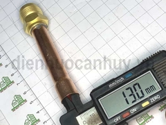 Đầu hàn sẵn nối ống đồng 12.7mm dài 9.6cm ren đầu đực 3/8 (ống 12)