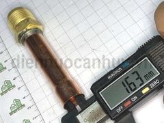 Đầu hàn sẵn nối ống đồng 15.88mm dài 10cm ren đầu đực 12 (ống 16)