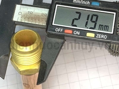 Đầu hàn sẵn nối ống đồng 15.88mm dài 10cm ren đầu đực 12 (ống 16)