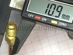 Đầu hàn sẵn nối ống đồng 6.35mm dài 9cm ren đầu đực 1/8 (ống 6)
