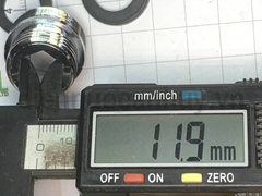 Đầu kép chuyển ren ngoài Đồng mạ crome từ vòi rửa bát sang ren 1/2inch (20mm)