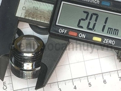 Đầu kép chuyển ren ngoài Đồng mạ crome từ vòi rửa bát sang ren 1/2inch (20mm)