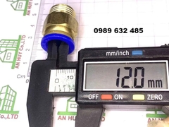 Đầu Nối Khí Ống 12 Ren 17 (12-3/8)