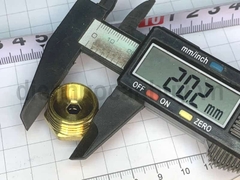 Đầu nối khí ống 6 ren đồng 21 (6-1/2)