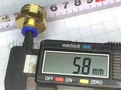 Đầu nối khí ống 6 ren đồng 21 (6-1/2)