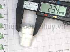 Đầu nối nhanh nhựa ống 10 ren ngoài 21