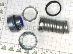 Đầu nối ruột gà lõi thép với hộp điện D25 (1 inch)