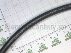 Dây điện 3 mềm tròn Cadisun VCTF 3x1.5 đen