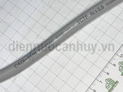 Dây điện 4 lõi mềm tròn Cadisun VCTF 4x2.5 xám