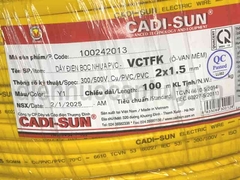 Dây điện đôi Cadisun VCTFK 2x1.5 ô van